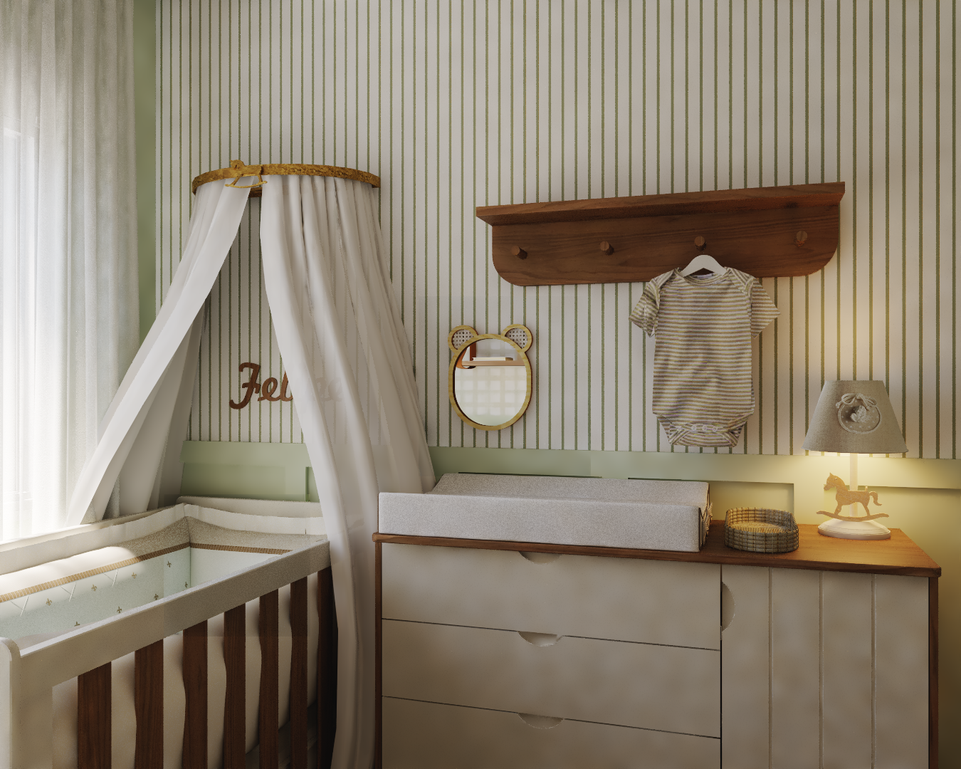 Quarto de Bebê Decorado - Projeto online